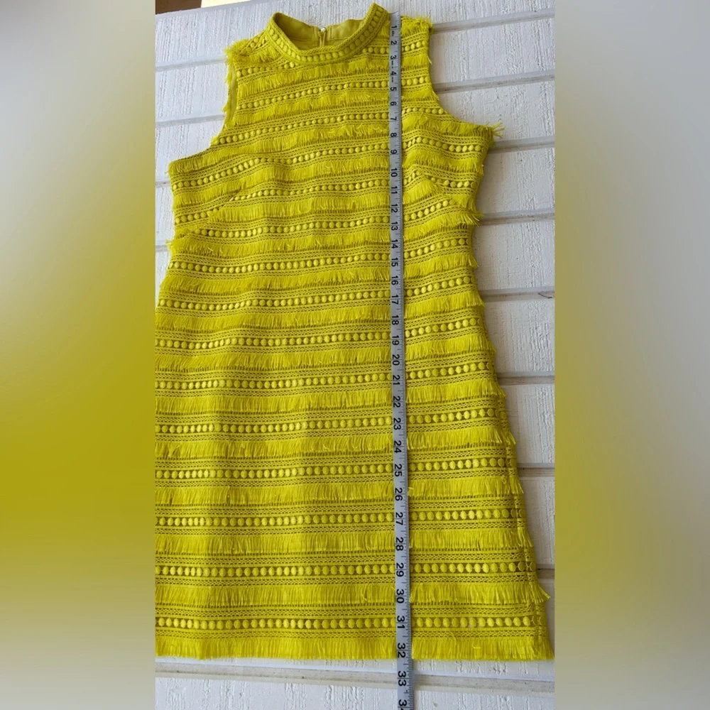 J.Crew Women’s Shift Dress‎ Fringe & Lace Lined Size 4P